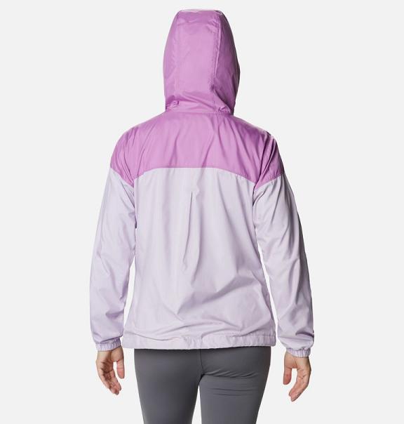 Columbia Flash Forward Windbreaker Pink For Women's NZ90157 New Zealand